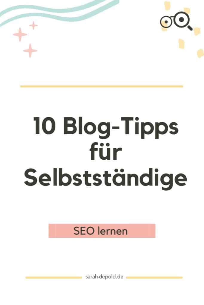 10 Blog-Tipps für Selbstständige - sarah-depold.de