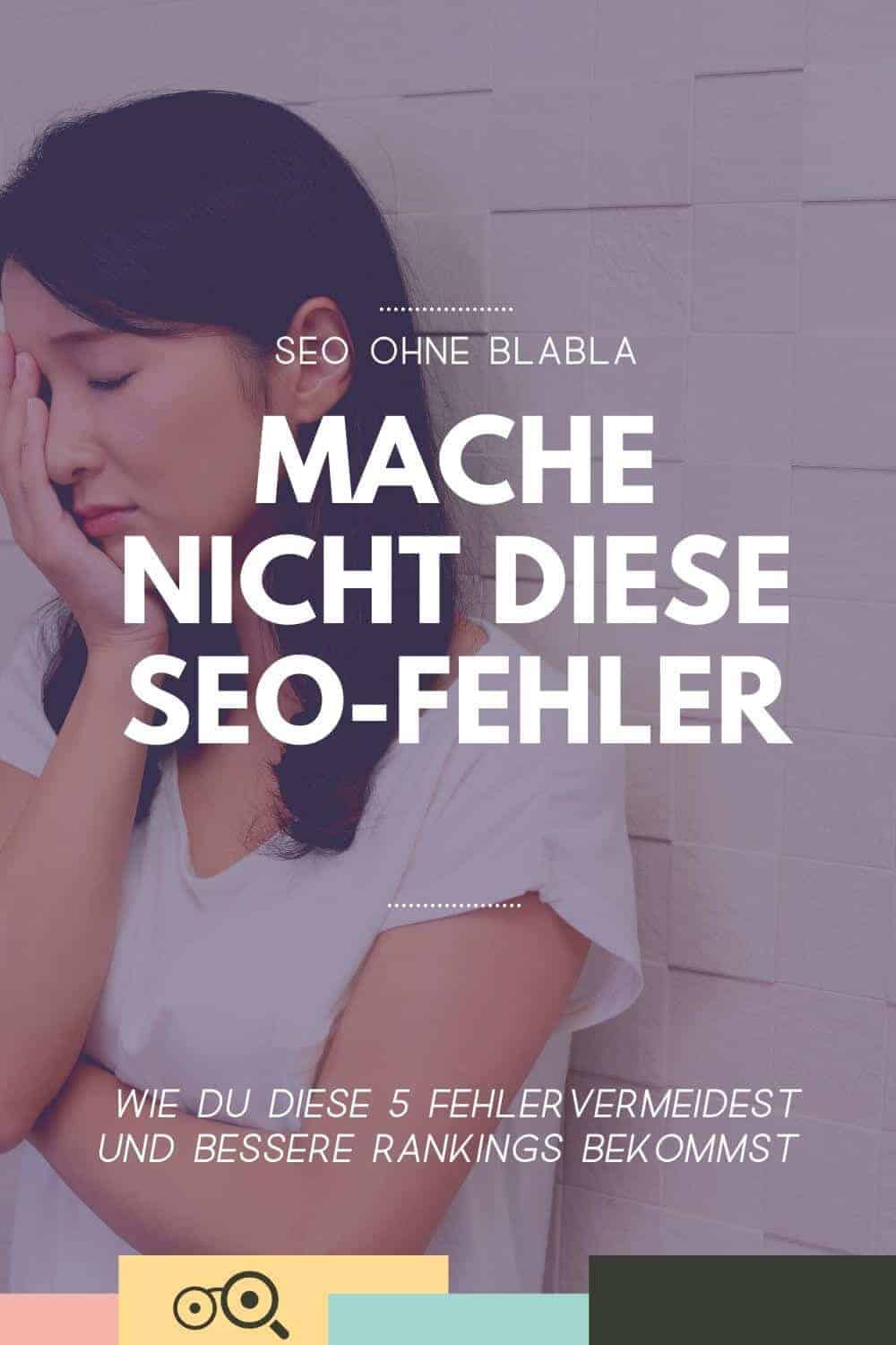 Mache nicht diese SEO-Fehler auf deiner Website! - sarah-depold.de