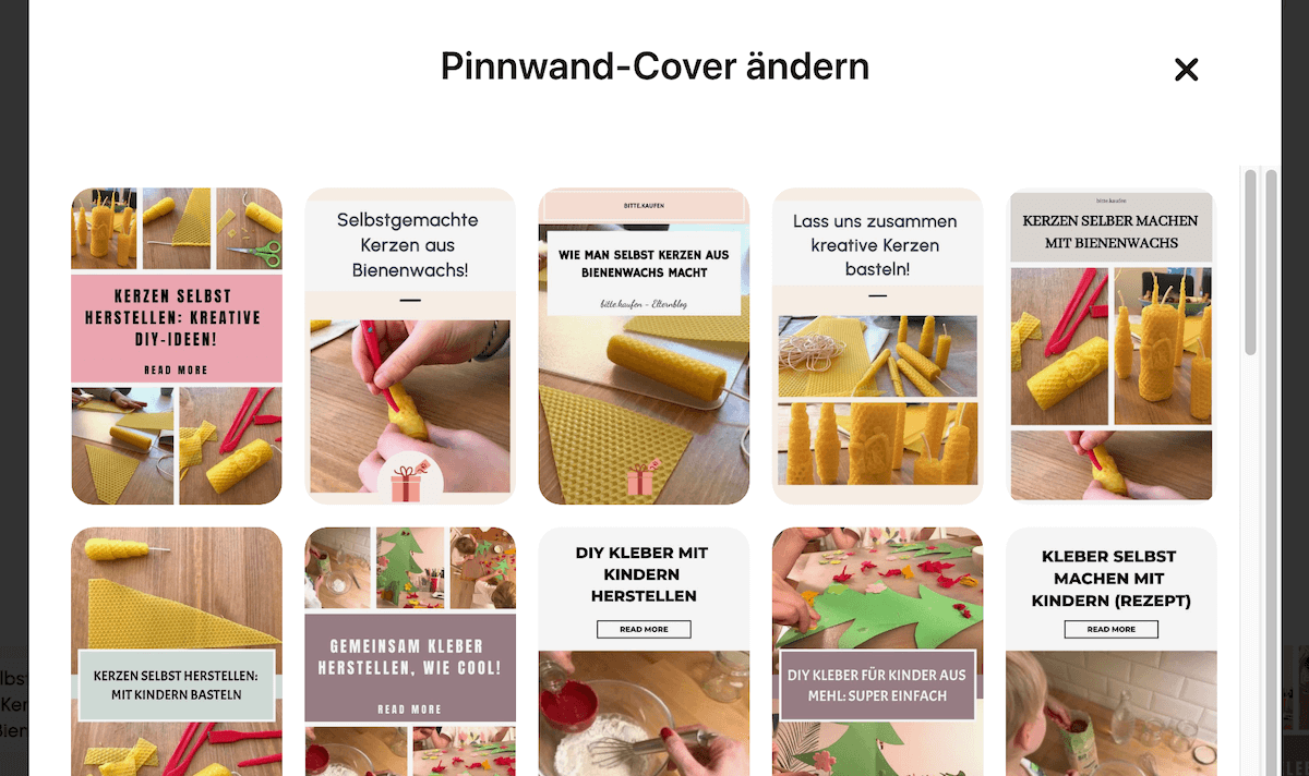 Pinnwand-Cover ändern - sarah-depold.de