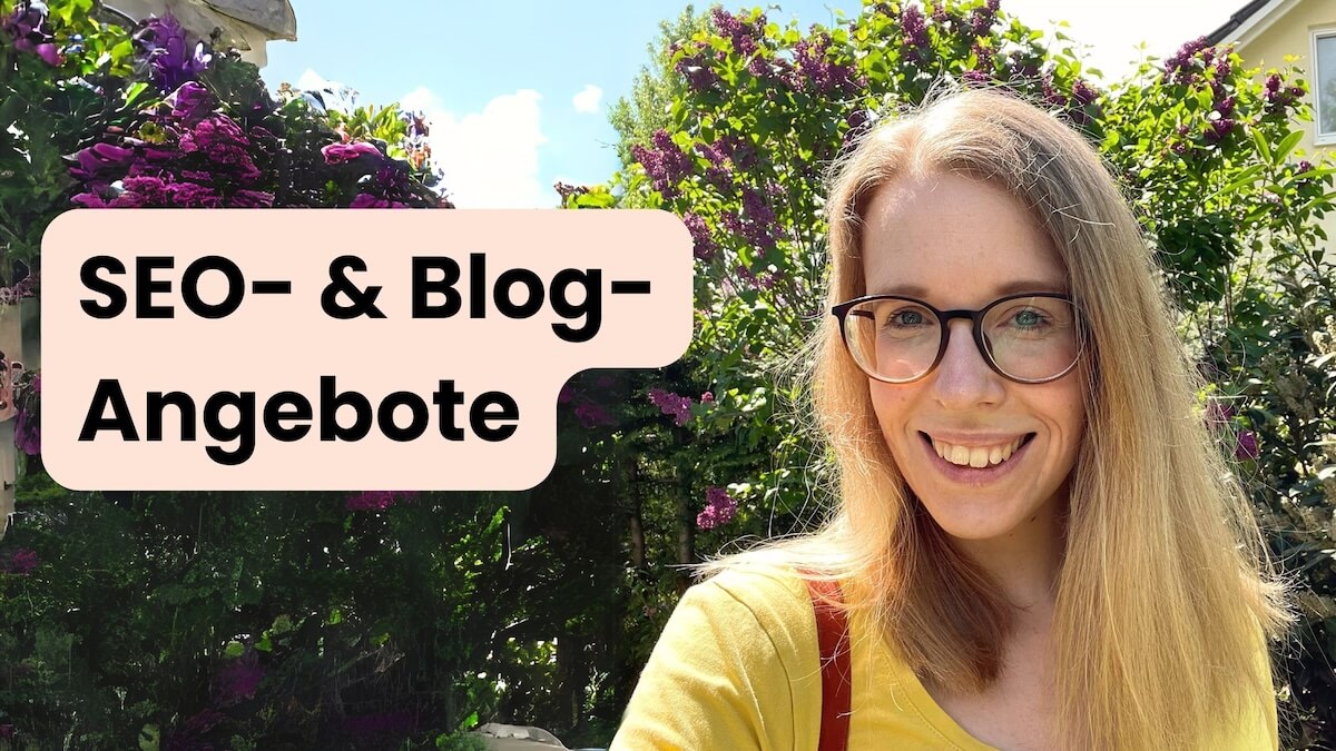 SEO- und Blog-Angebote von Sarah Depold