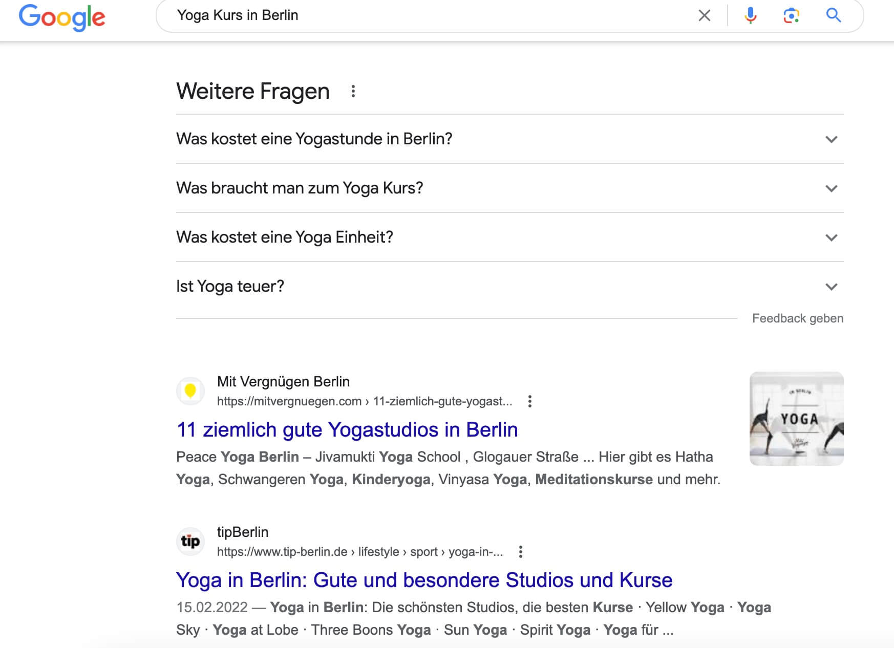 SERPs: Häufige Fragen Snippet in Google - sarah-depold.de