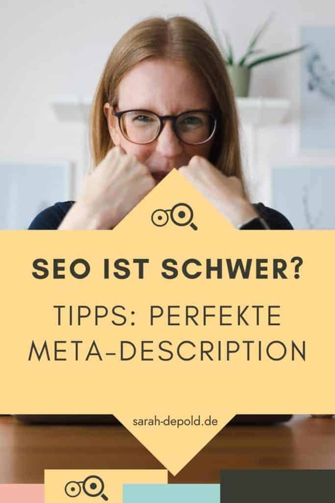 SEO ist schwer? Tipps für deine Meta-Description - sarah-depold.de